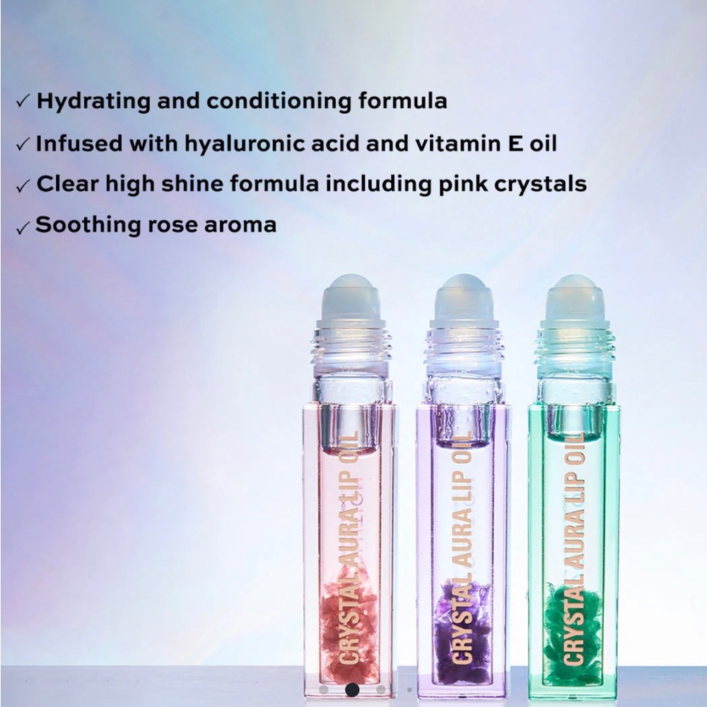 MAKEUP REVOLUTION CRYSTAL AURA LIP OIL AVENTURINE - Picture 6 of 6